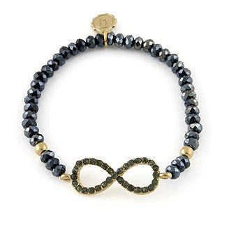Navy infinity bracelet