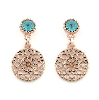 Earring crystal flower