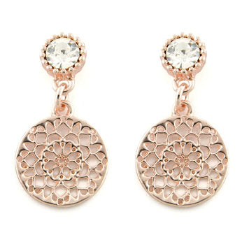 Earring crystal flower