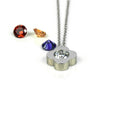 Flower stone swap necklace