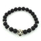 Black onyx lion bracelet
