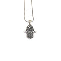 Hamsas Hand Silver Necklace