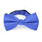 Dotted dark blue bow tie