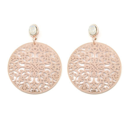 Earring white flower